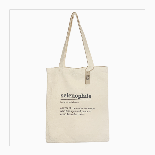 Handmade Canvas Tote Bag – Selenophile - The Moon Said It - Trinidad ...