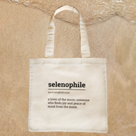 Handmade Canvas Tote Bag - Selenophile