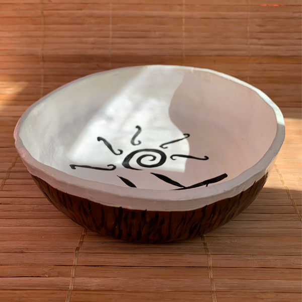 Handmade Clay Coconut Bowl