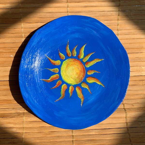 Handmade Clay Dish - The Sun